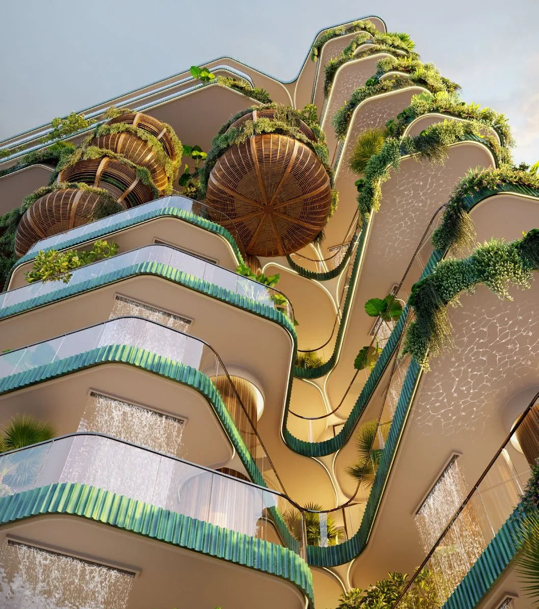 CLOSE UP OF EYWA FACADE — EYWA Tree of Life