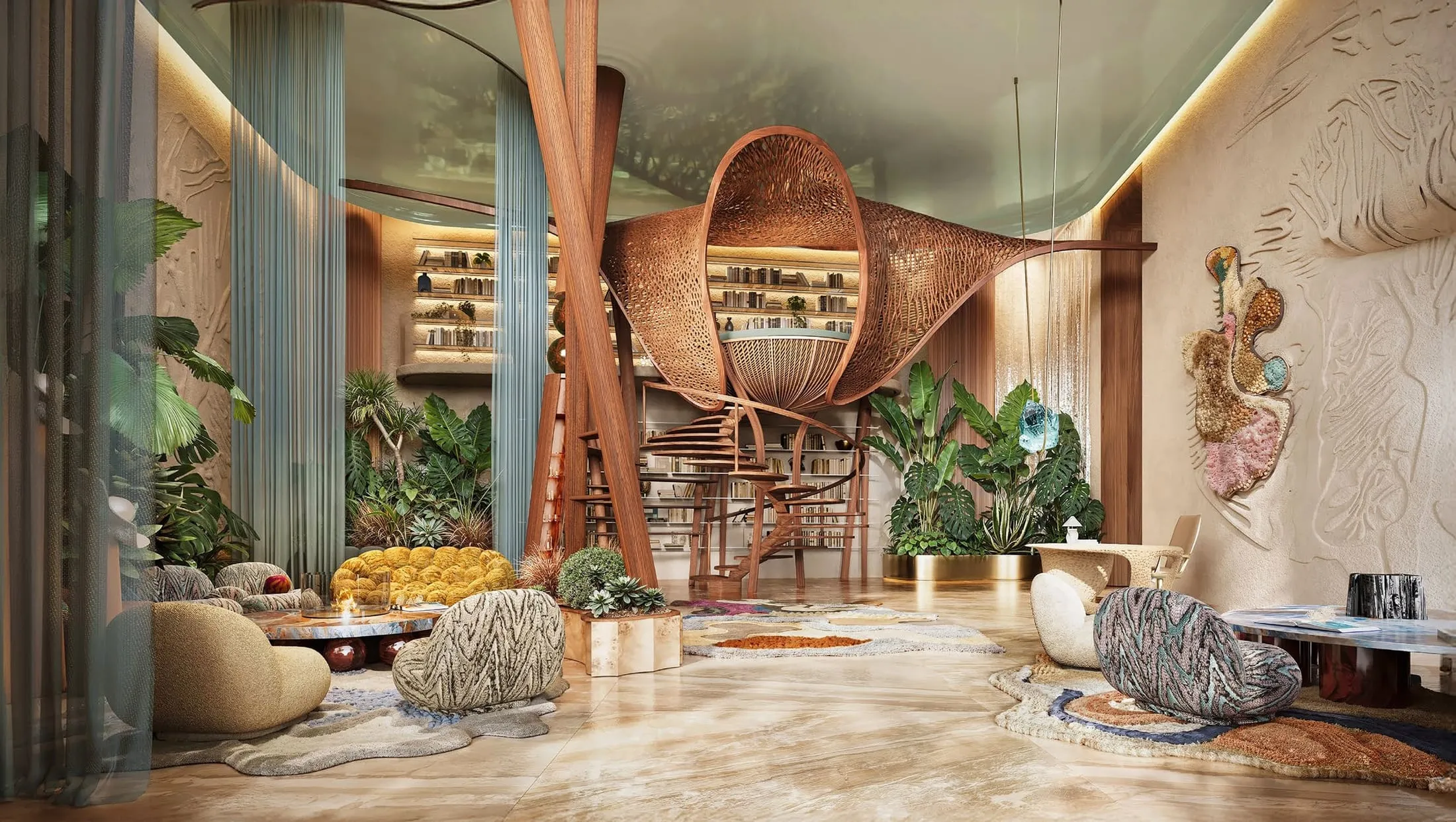 THE LOBBY NEST AND LIBRARY — EYWA Way of Water